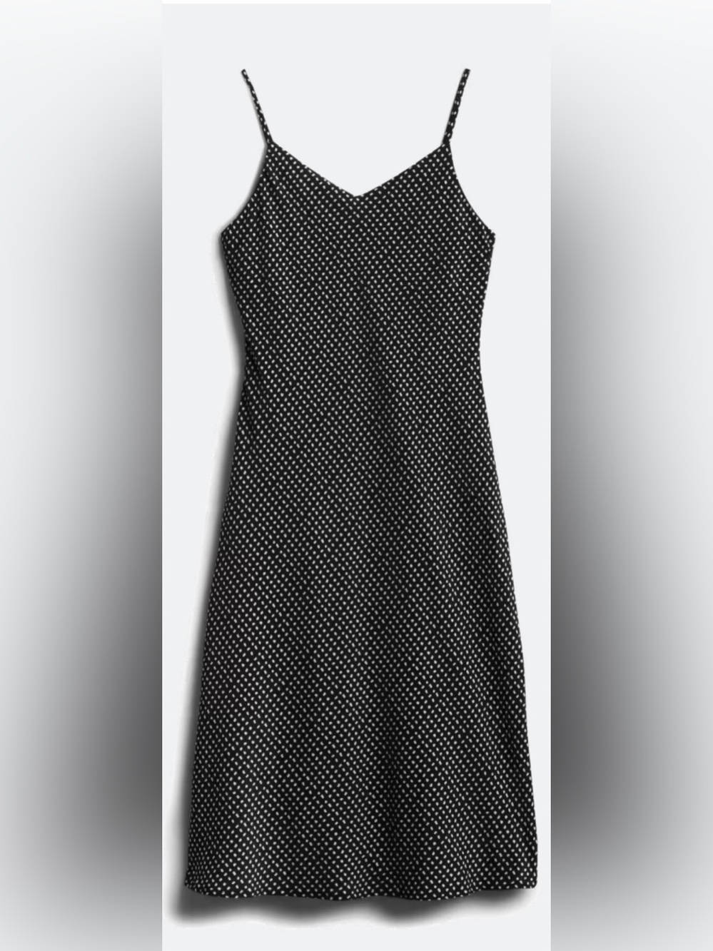 Kaileigh Black Polka Dot Midi Dress